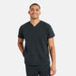 Oscar Two-Pocket Soft Black Scrub Top