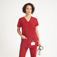 Ari Two-Pocket Burgundy Scrub Top