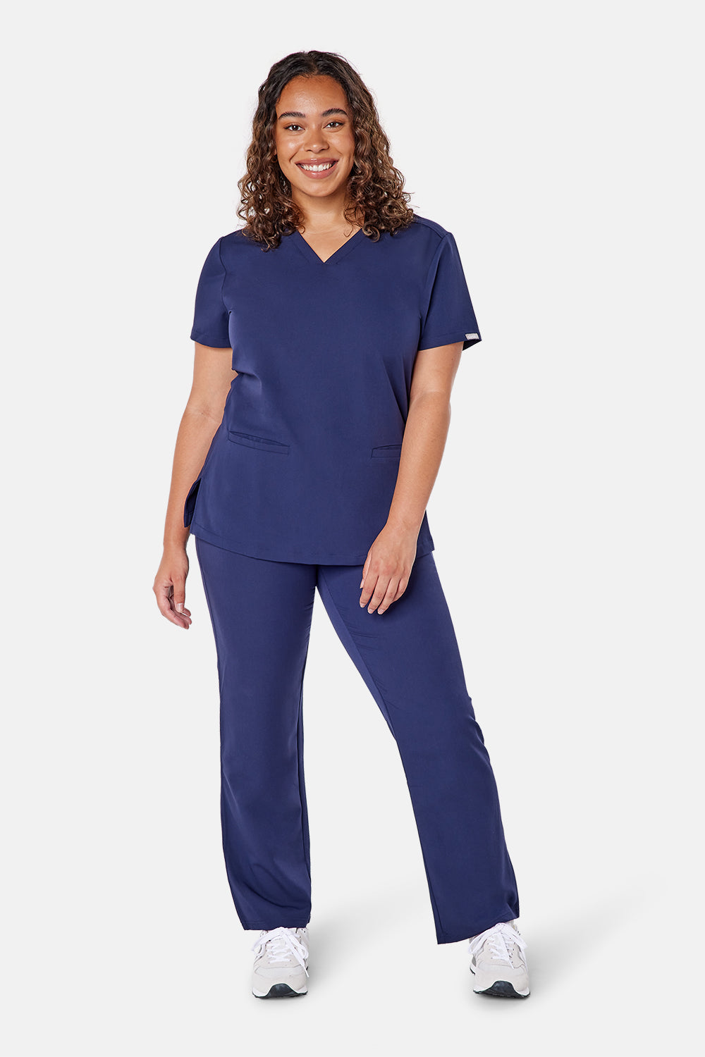 Ari Performance 2 Pocket Scrubs Women Scrub Top in Navy Simki UK