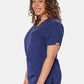 Ari Two-Pocket Navy Scrub Top