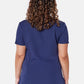 Ari Two-Pocket Navy Scrub Top