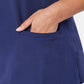 Ari Two-Pocket Navy Scrub Top