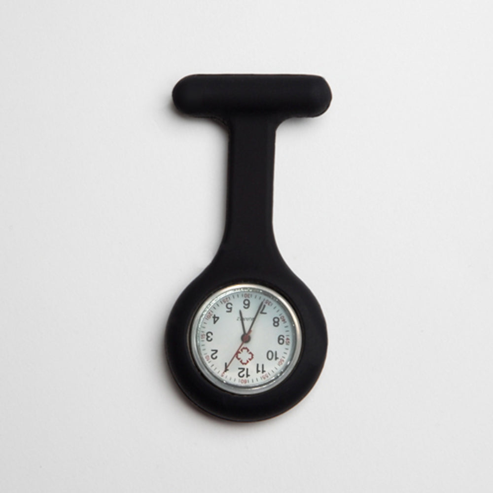 Black Silicone Fob Watch