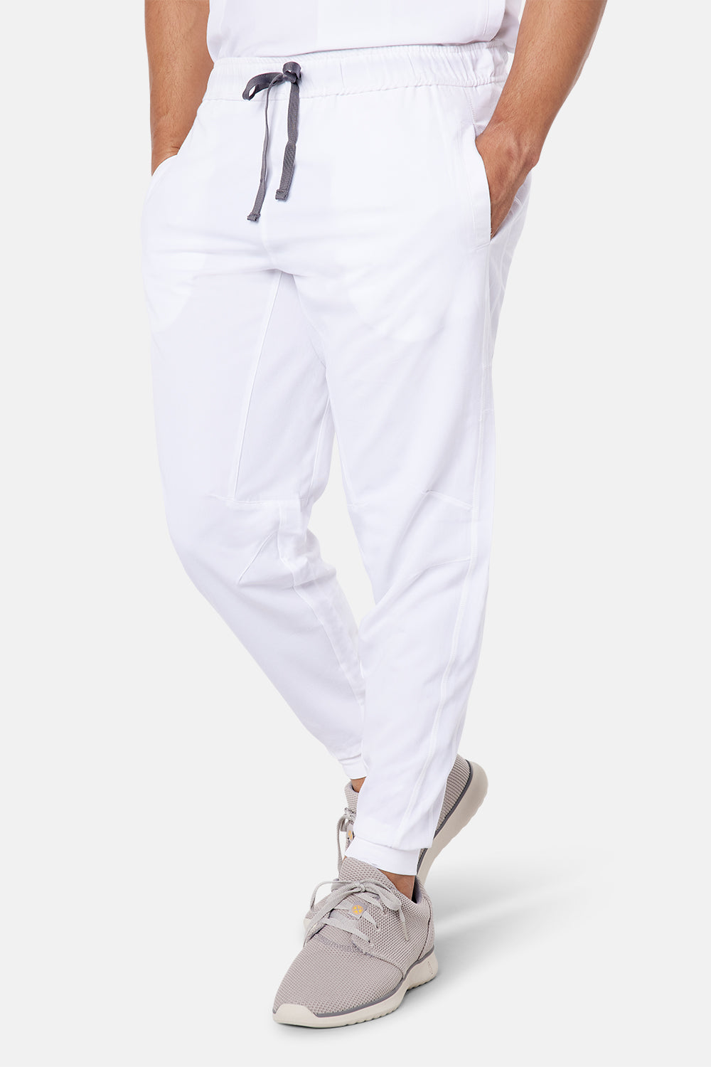 Maxwell White Scrub Joggers