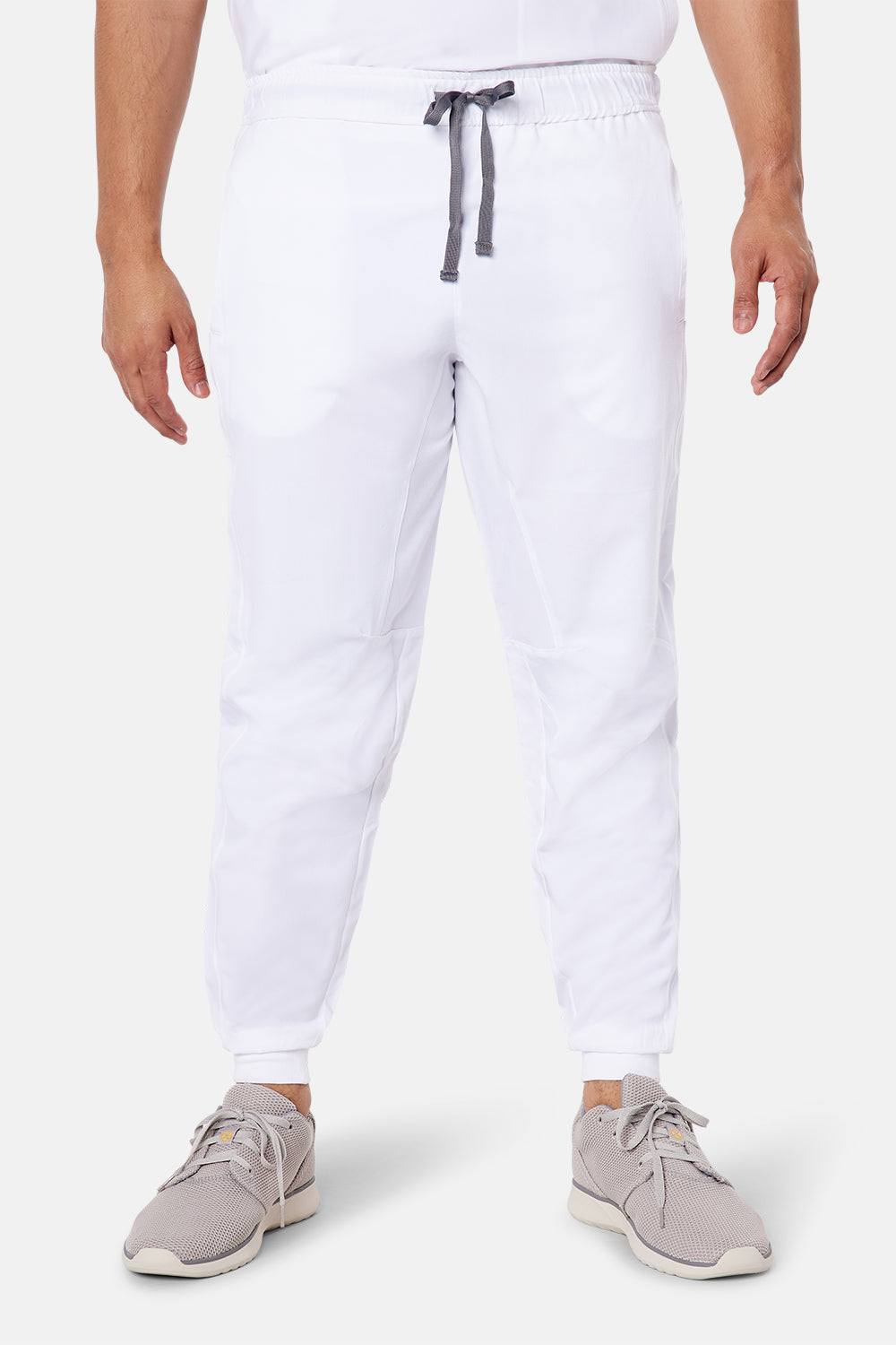 Miles & Maxwell Men's White Scrub Set