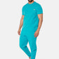 Miles Crew Neck Teal Scrub Top