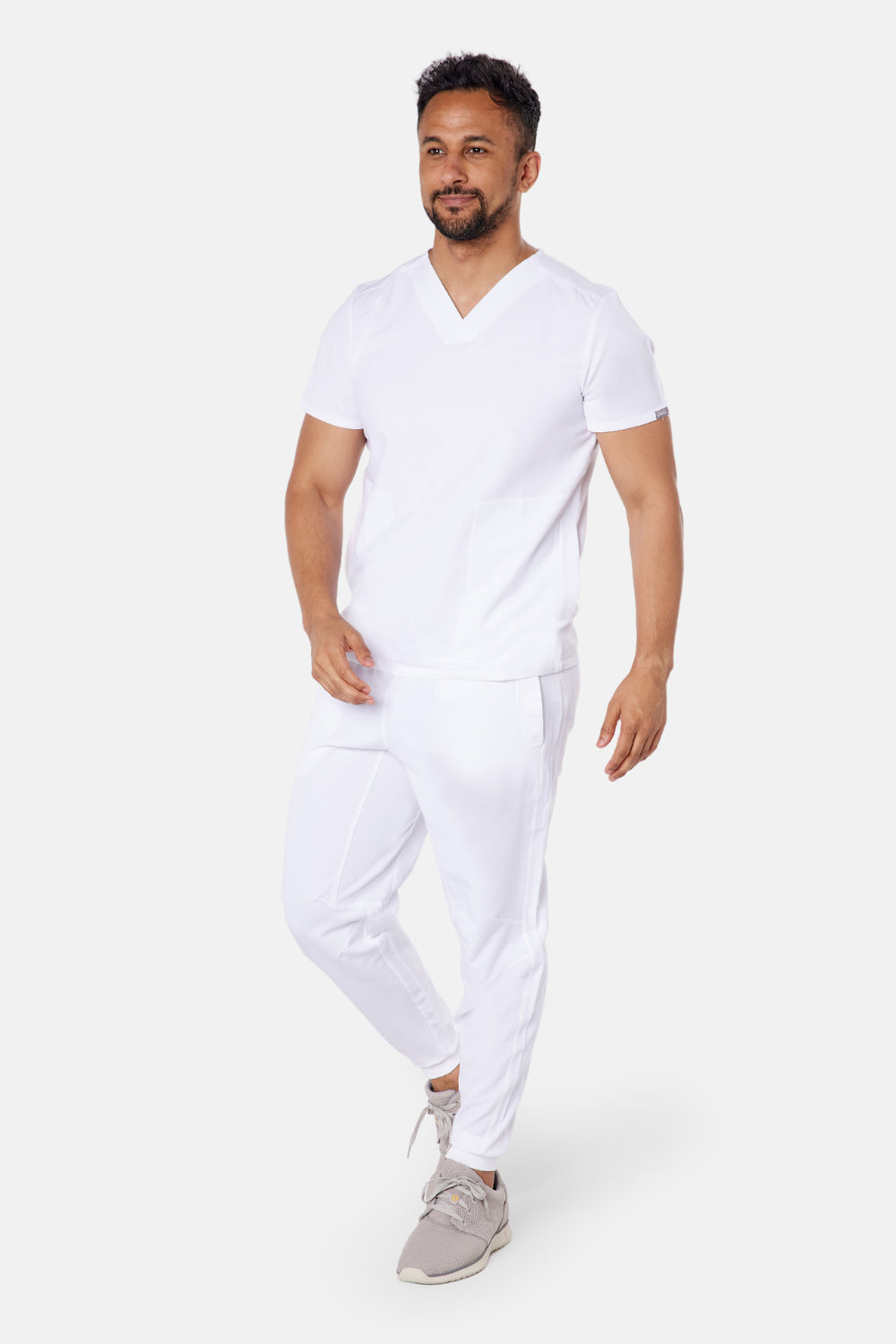 Maxwell White Scrub Joggers