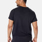 Miles Crew Neck Black Scrub Top