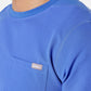 Miles Crew Neck Ceil Blue Scrub Top