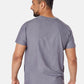 Miles Crew Neck Charcoal Grey Scrub Top