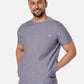 Miles Crew Neck Charcoal Grey Scrub Top