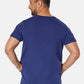 Miles Crew Neck Navy Scrub Top