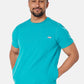 Miles Crew Neck Teal Scrub Top