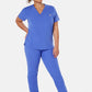 Nova One-Pocket Ceil Blue Scrub Top