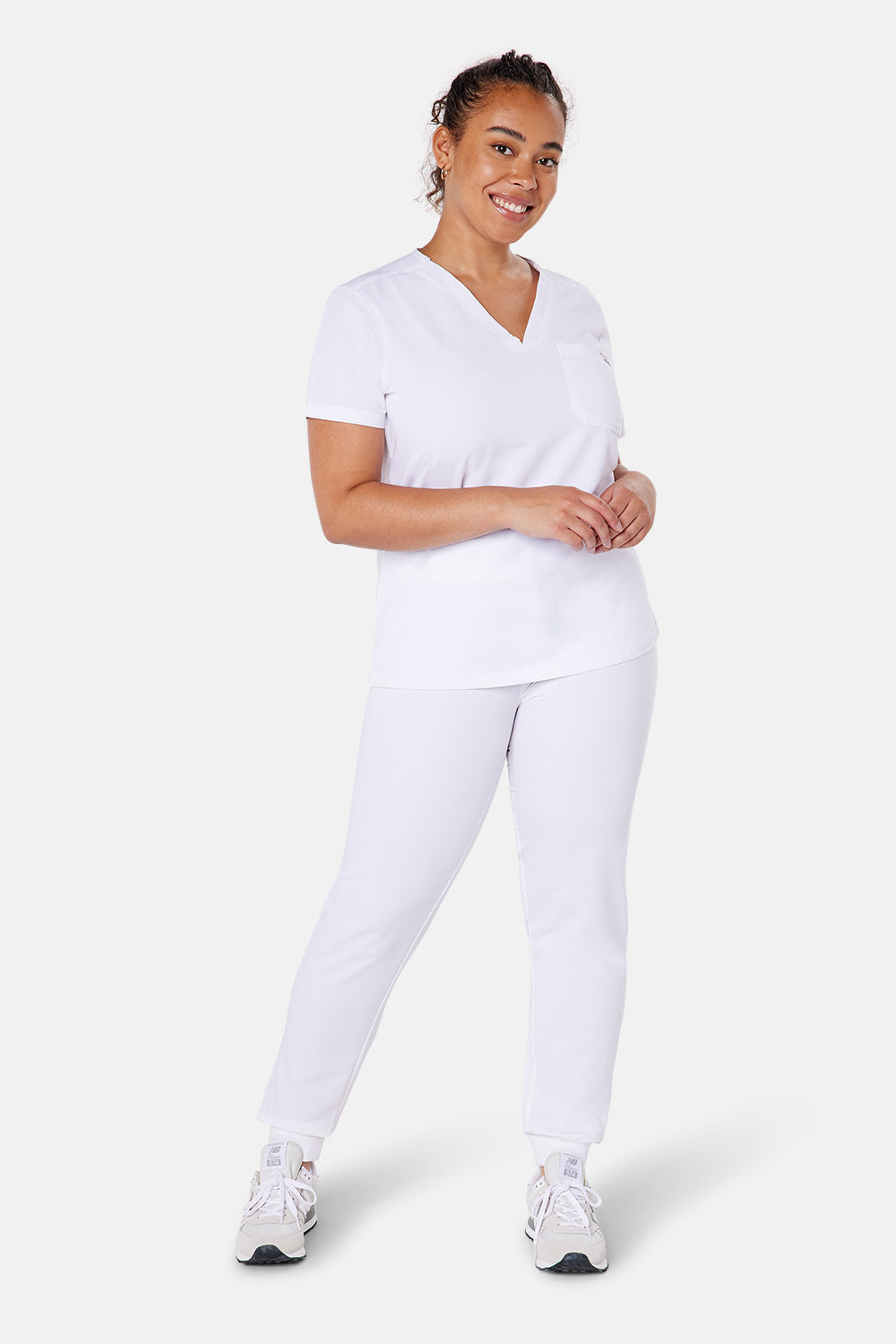 Neo White Scrub Joggers