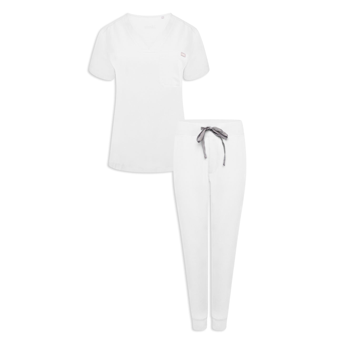 Nova & Neo Women's White Scrub Set