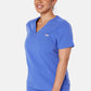 Nova One-Pocket Ceil Blue Scrub Top