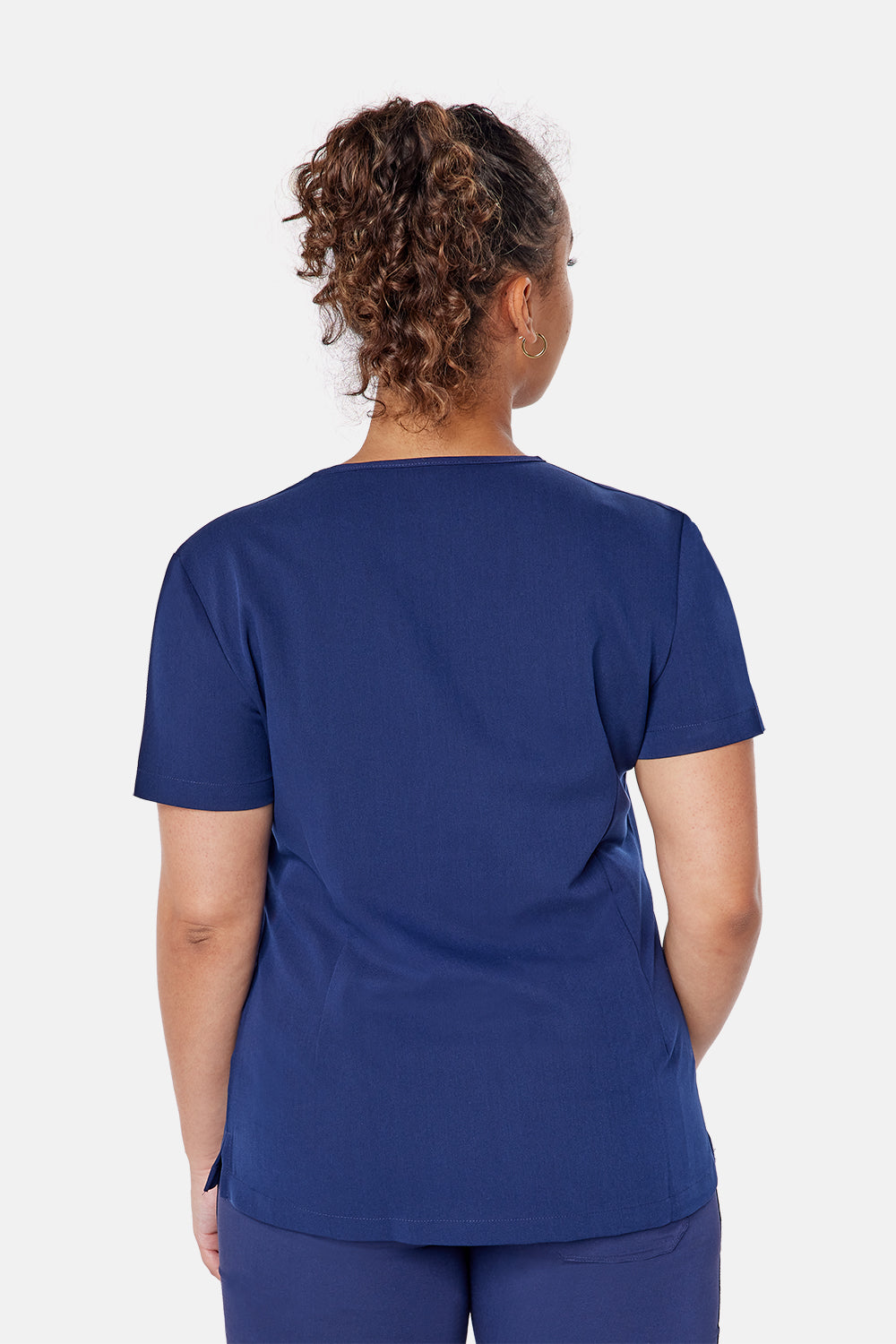 Nova One-Pocket Navy Scrub Top