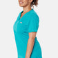 Nova One-Pocket Teal Scrub Top