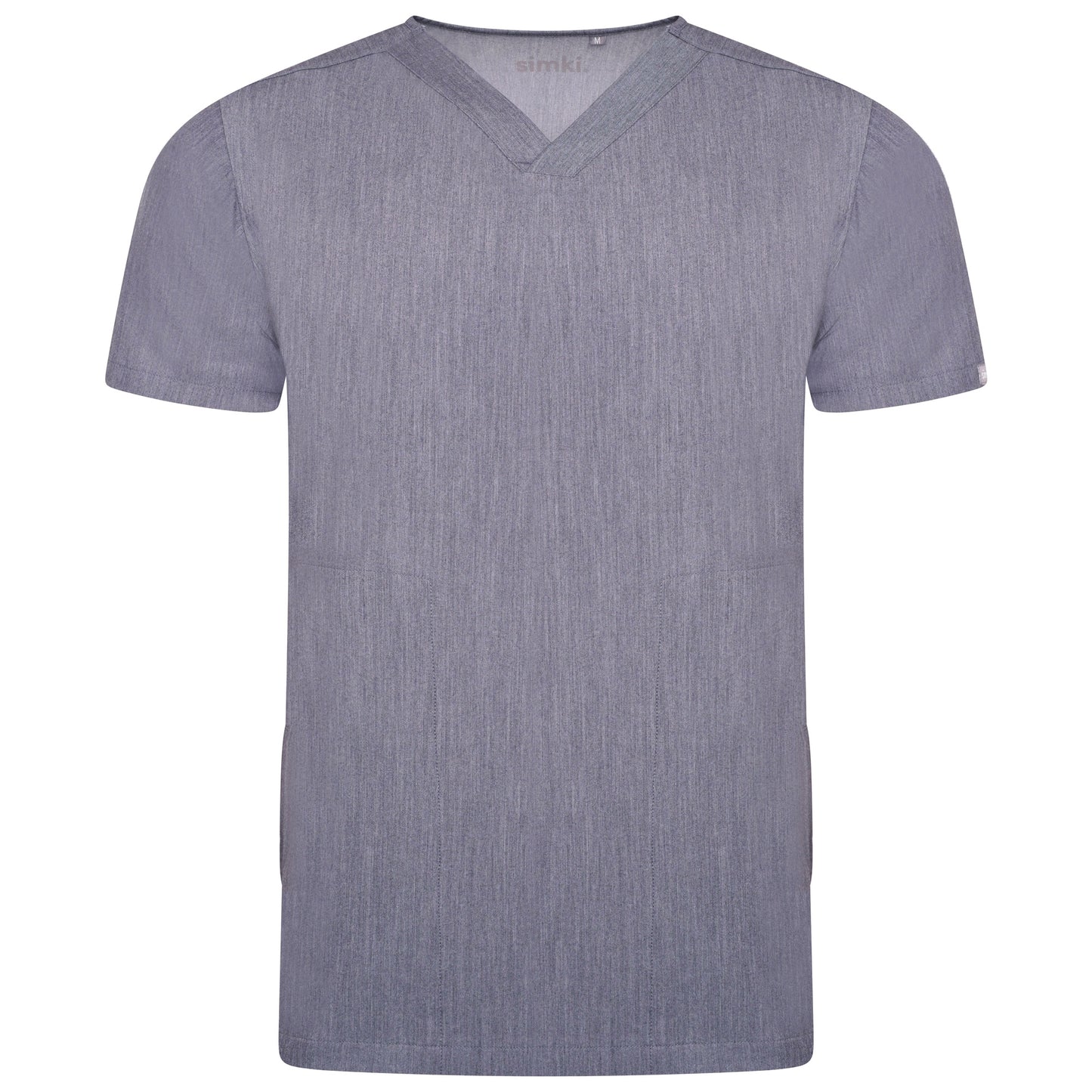 Oscar Two-Pocket Charcoal Grey Scrub Top