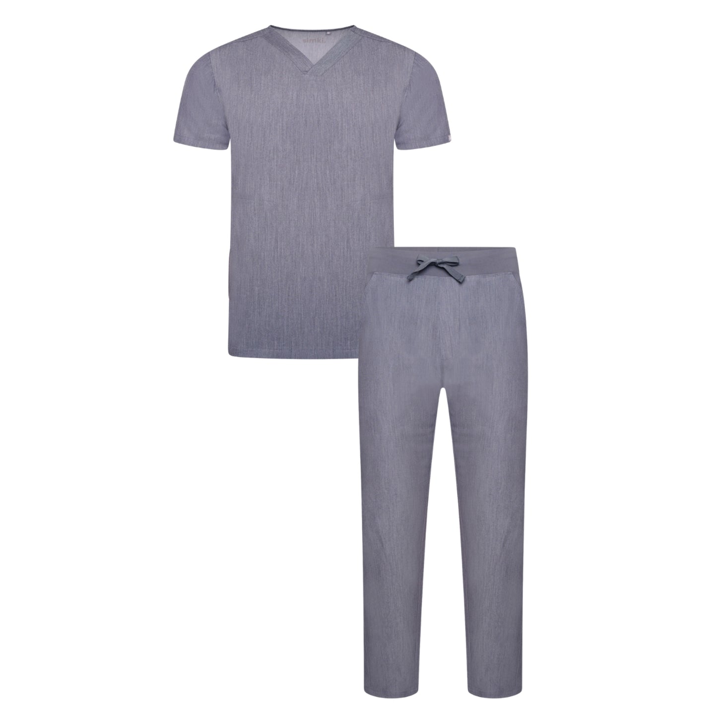 Oscar & Otto Men's Charcoal Grey Scrub Set