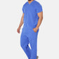 Oscar Two-Pocket Ceil Blue Scrub Top