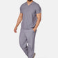 Oscar Two-Pocket Charcoal Grey Scrub Top