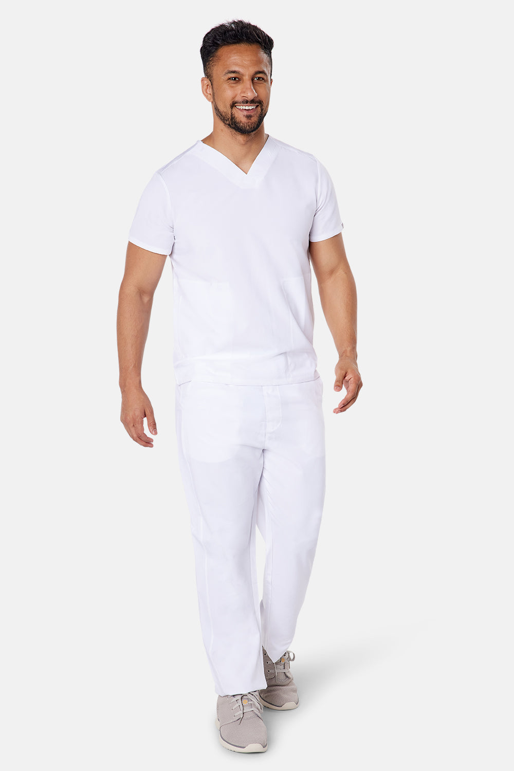 Oscar & Otto Men's White Scrub Set