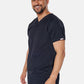 Oscar Two-Pocket Black Scrub Top