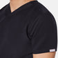 Oscar Two-Pocket Black Scrub Top