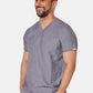 Oscar Two-Pocket Charcoal Grey Scrub Top