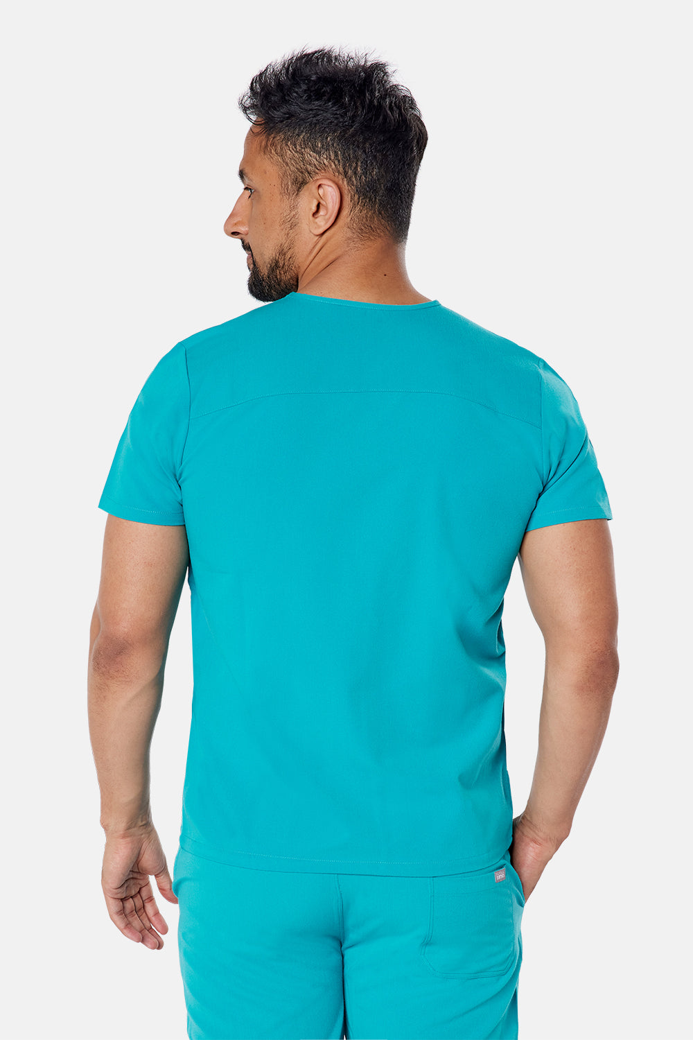 Oscar Two-Pocket Teal Scrub Top