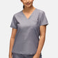 Nova One-Pocket Charcoal Grey Scrub Top