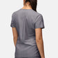 Nova One-Pocket Charcoal Grey Scrub Top