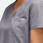 Nova One-Pocket Charcoal Grey Scrub Top