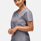 Nova One-Pocket Charcoal Grey Scrub Top