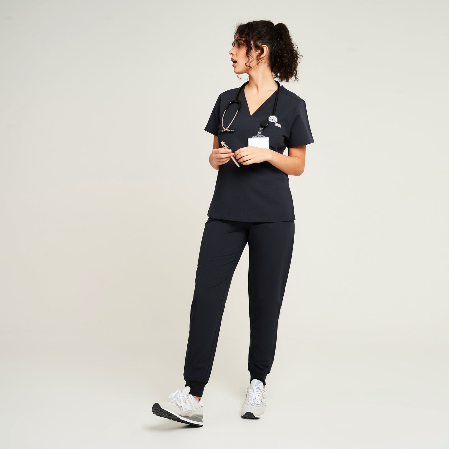 Neo Soft Black Scrub Joggers