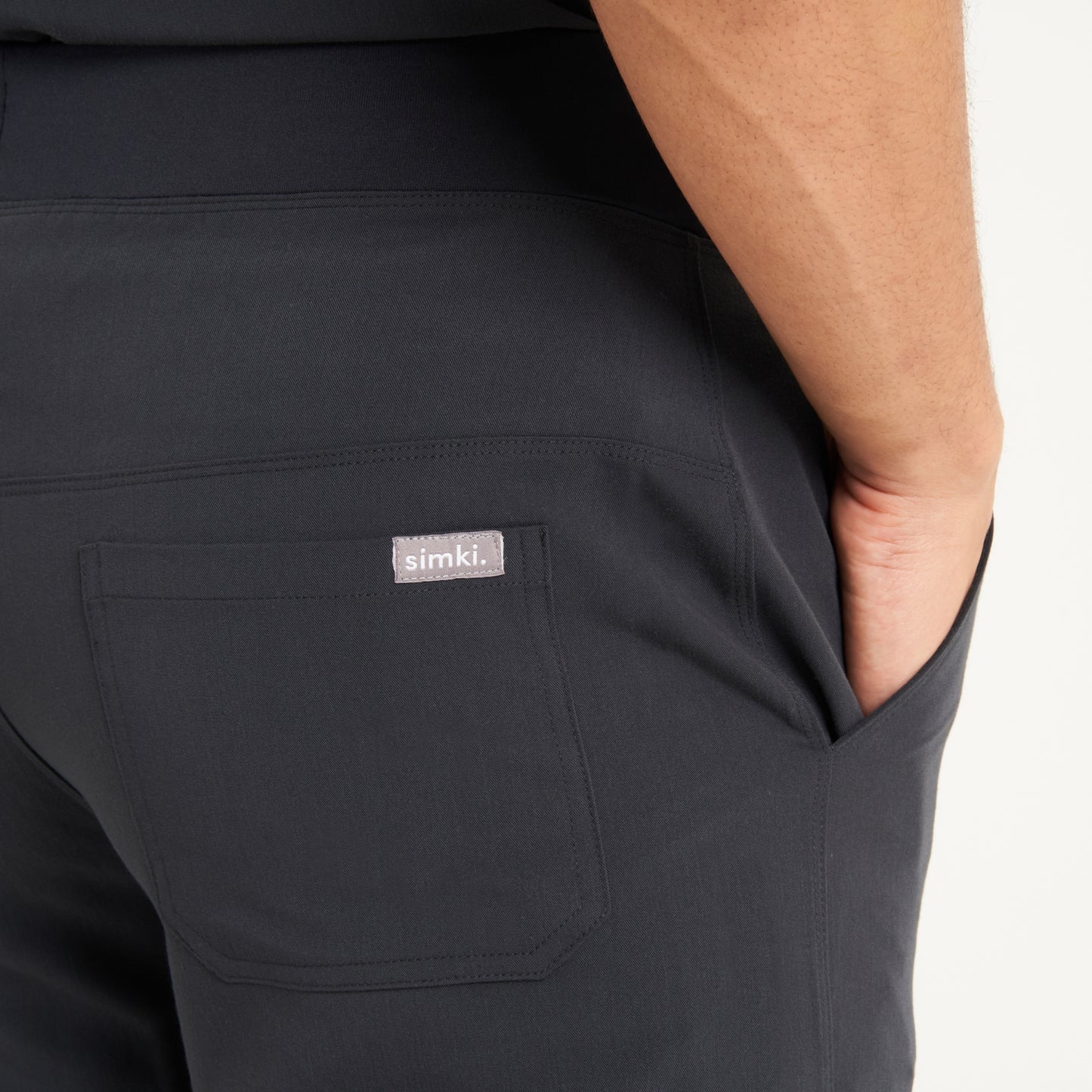 Otto Soft Black Scrub Trousers