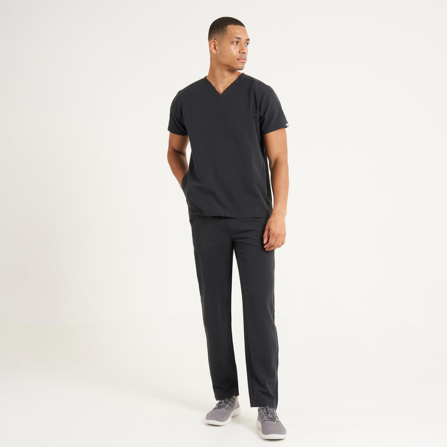 Otto Soft Black Scrub Trousers